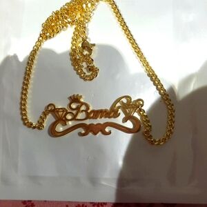 NIP Gorgeous GOLD SIGNET 💎 BAMBI 💎 NECKLACE